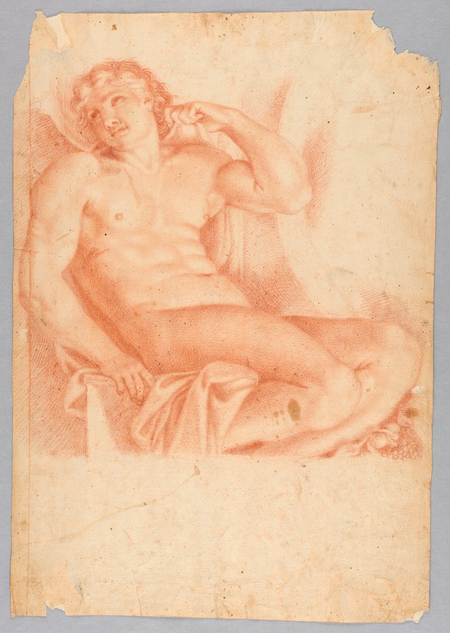 Slave from Hero and Leander in the Galleria Farnese, after Annibale Carraci by After Annibale Carracci