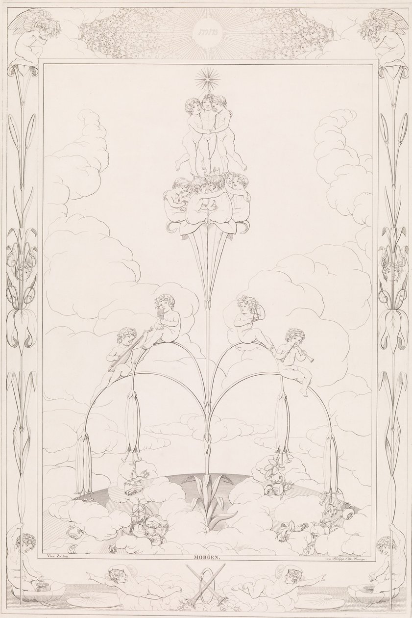 Morning, from the series The Times of the Day, 1807 by After Philipp Otto Runge