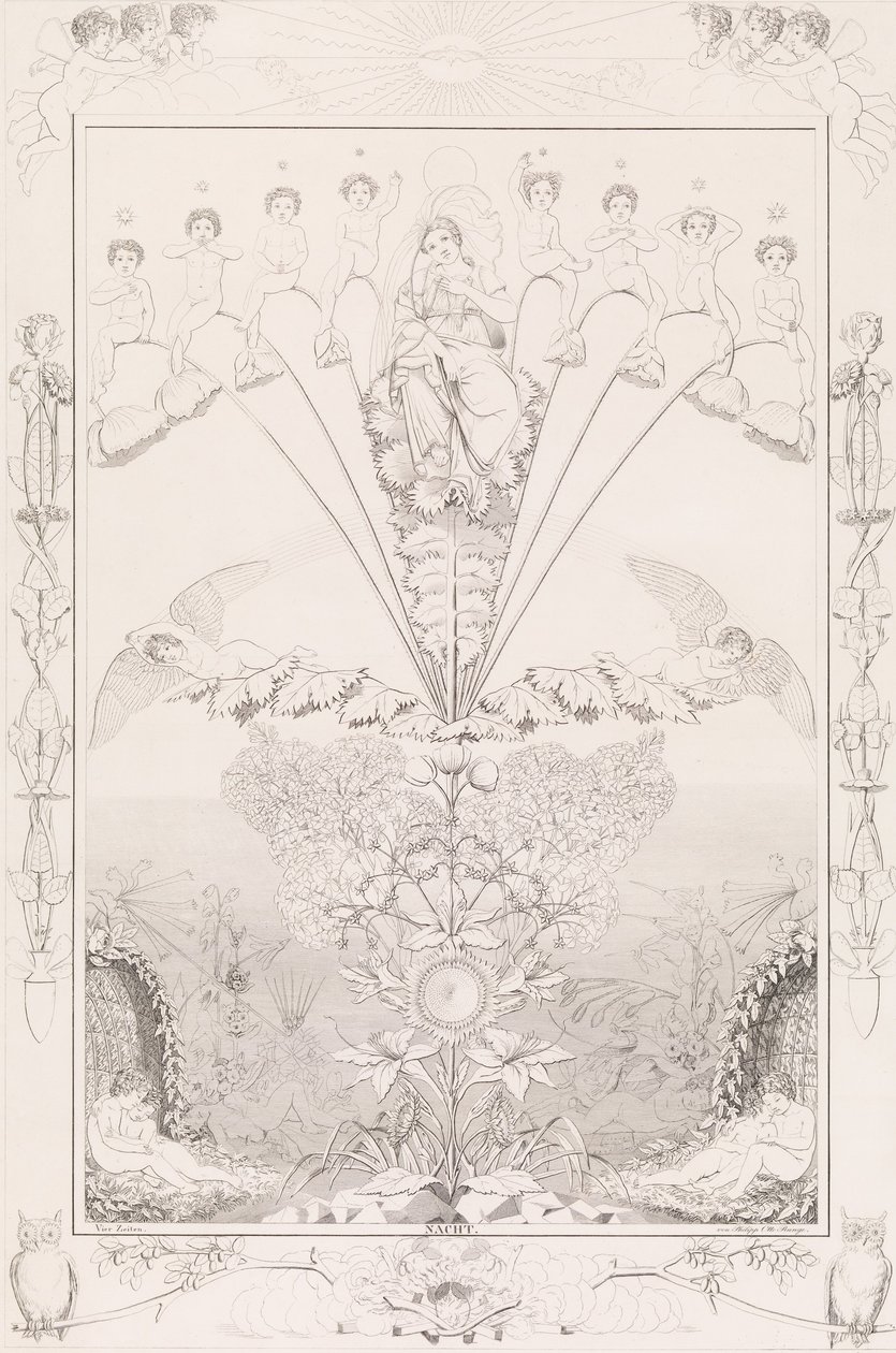 Night, from the series The Times of the Day, 1807 by After Philipp Otto Runge