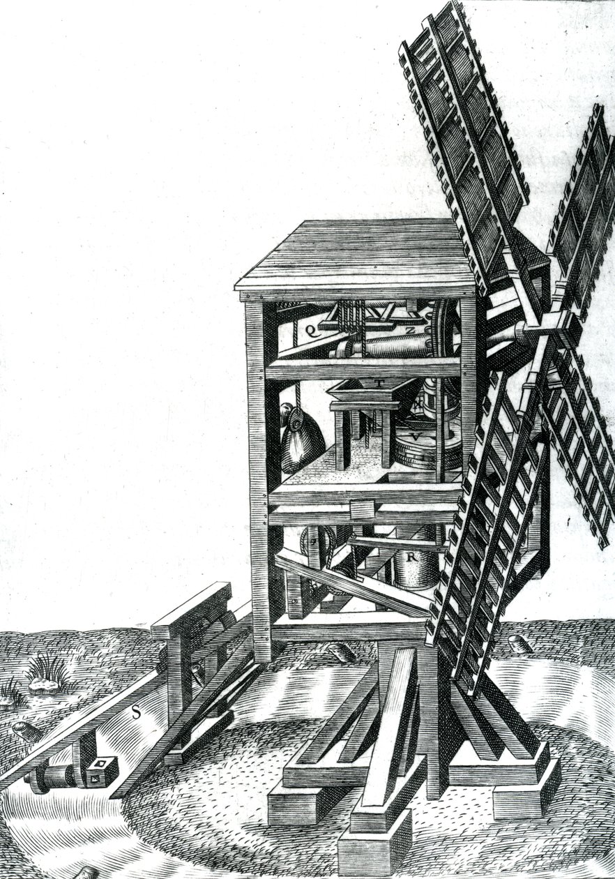 Figure CXXXIII, a windmill with a rudder, from 