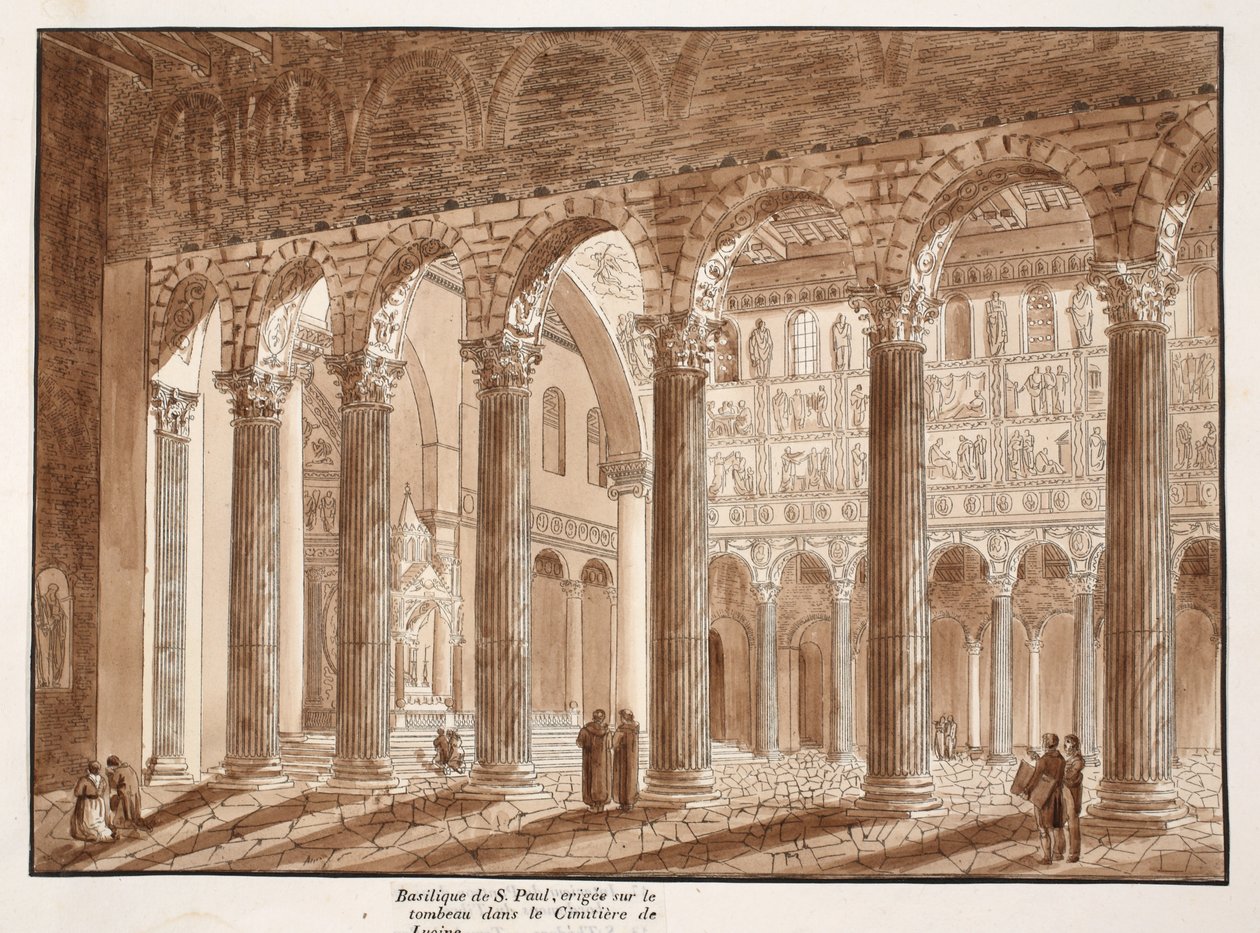 The Basilica of St. Paul, Built on the Tomb in the Cemetery of Lucina by Agostino Tofanelli