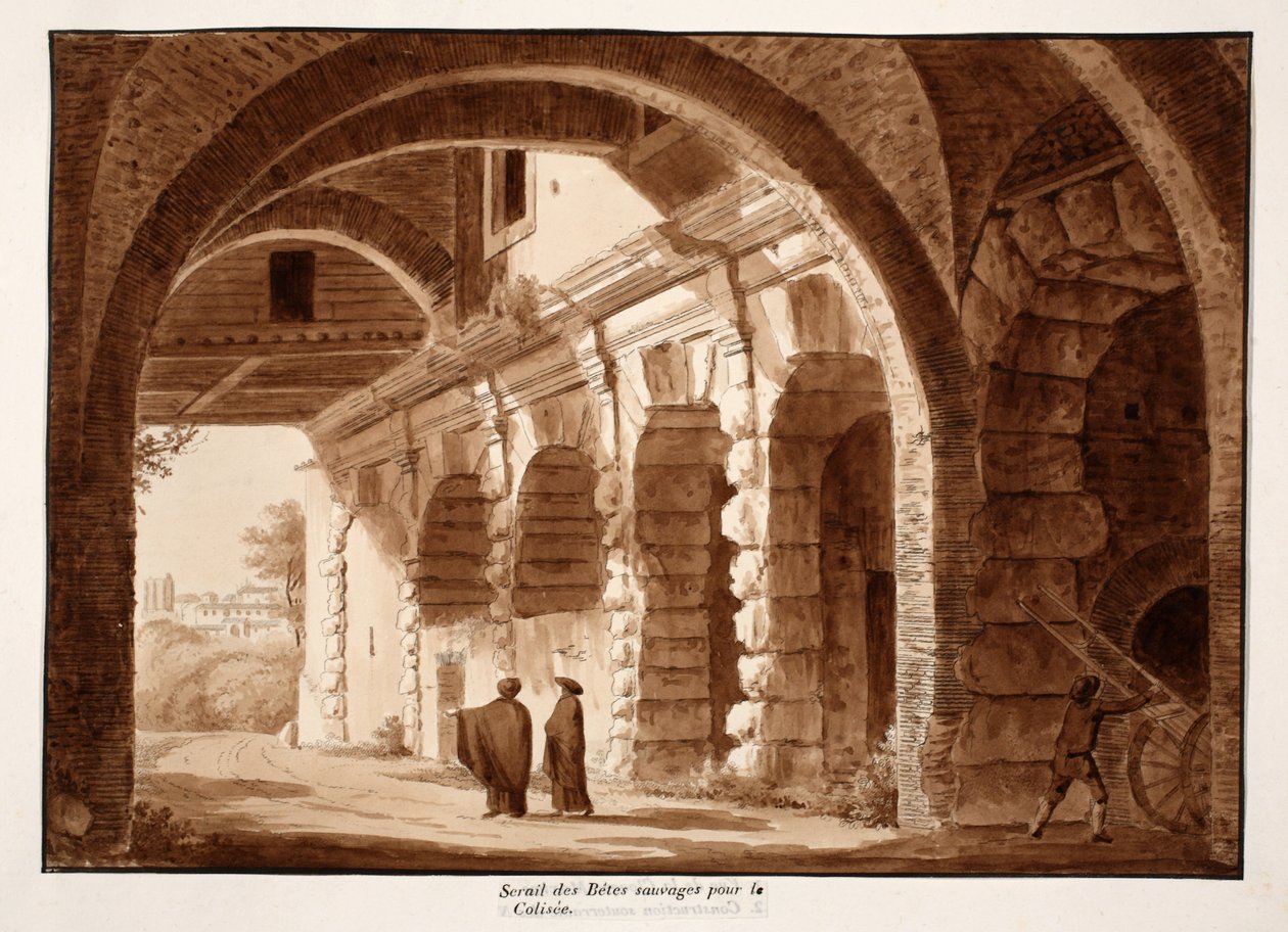 The enclosure of the wild beasts for the Colosseum by Agostino Tofanelli