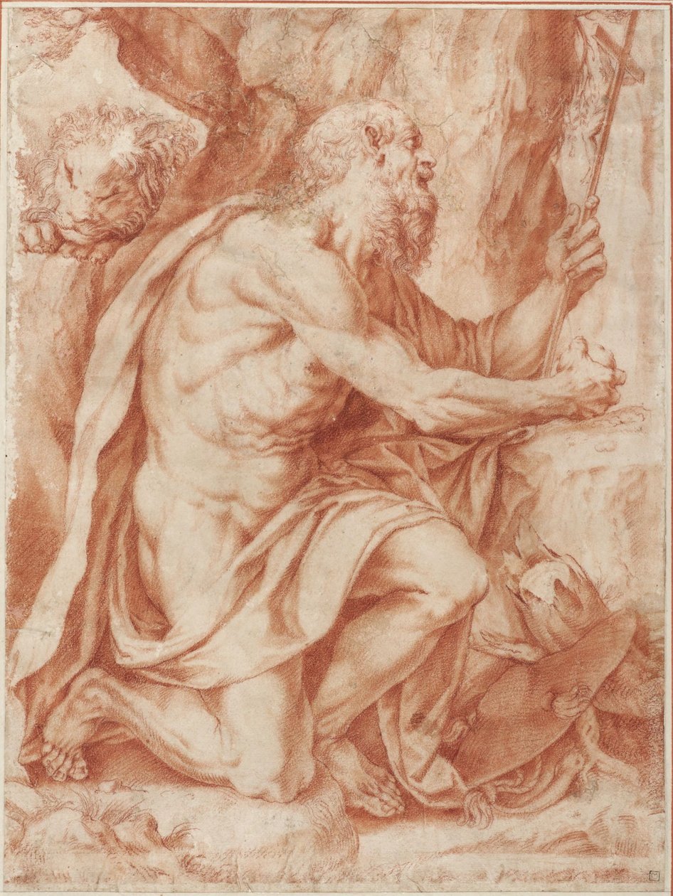 Saint Jerome by Agostino Carracci