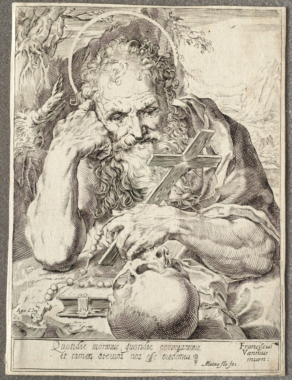 St. Jerome by Agostino Carracci