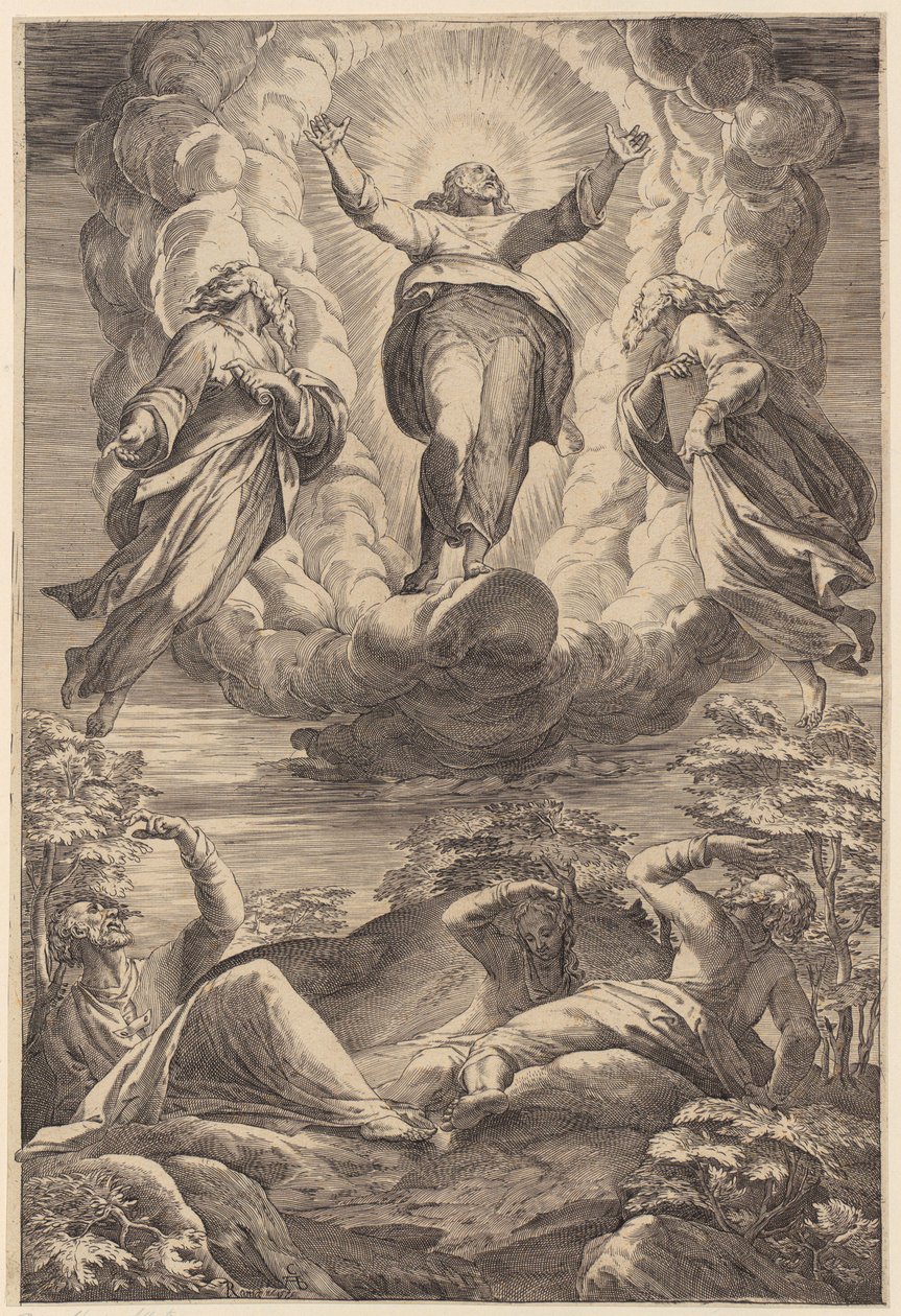 Transfiguration by Agostino Carracci