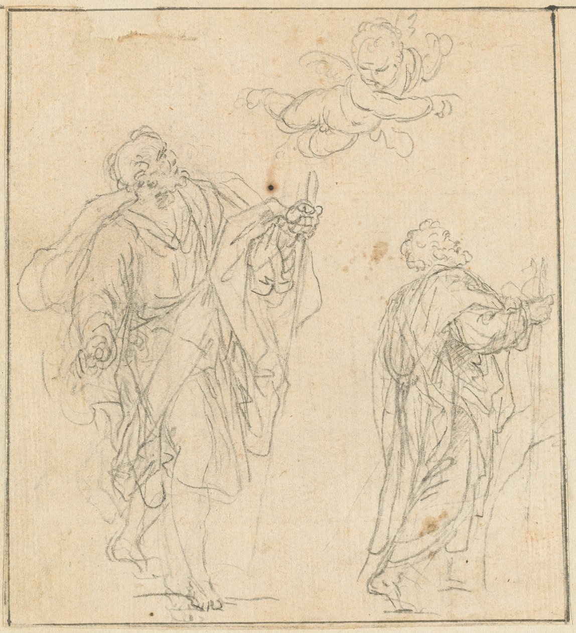 An Apostle Guided by an Angel by Agostino Masucci