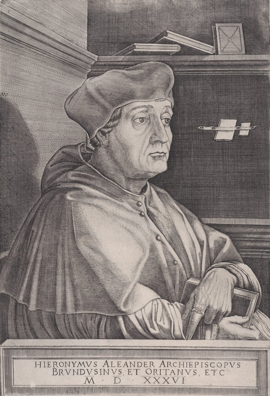 The Archbishop of Brindisi, dated 1536 by Agostino Veneziano