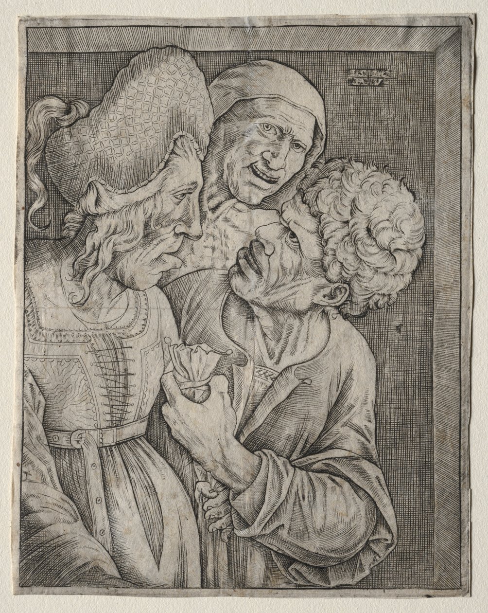 The Rich Old Woman by Agostino Veneziano