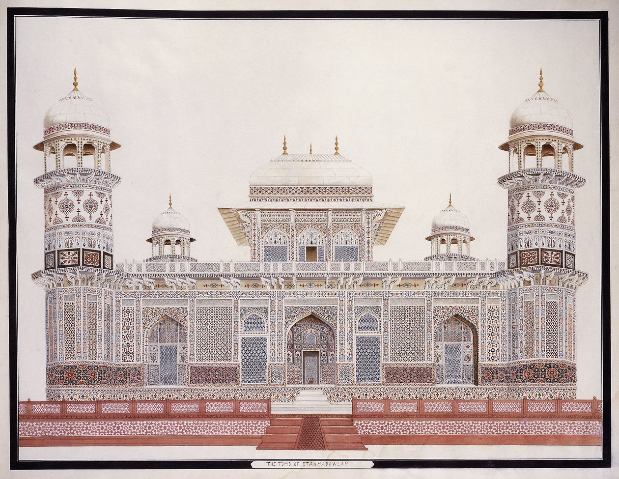 The Tomb of Etahmadowlah, c. 1815 by Agra School