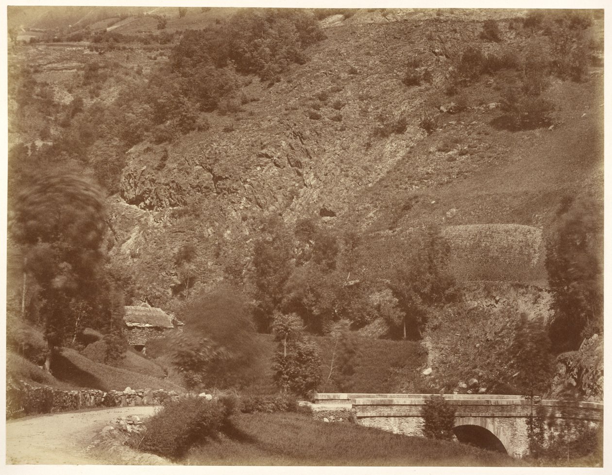 Bridge on the Road to Bigorre (Gust of Wind) by Aimé Civiale