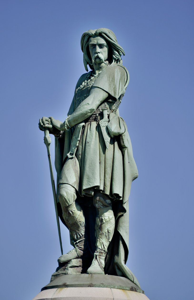 Colossal statue of Vercingetorix (72-46 BC), Gallic leader by Aime Millet