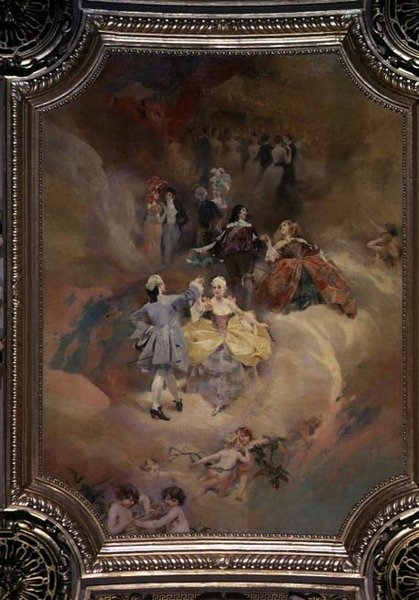 Dance Through the Ages from the Ceiling of the Ballroom by Aimé Nicolas Morot