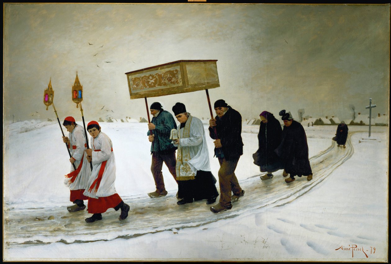 The Holy Viaticum in Burgundy by Aime Perret