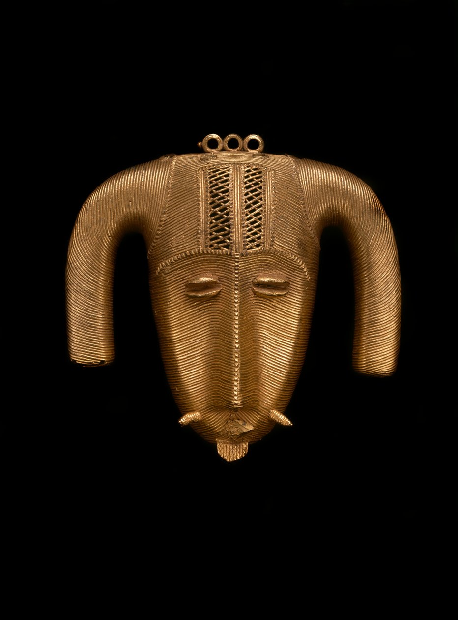 Rams Head Pendant, Ivory Coast, c.1935 by Akan School