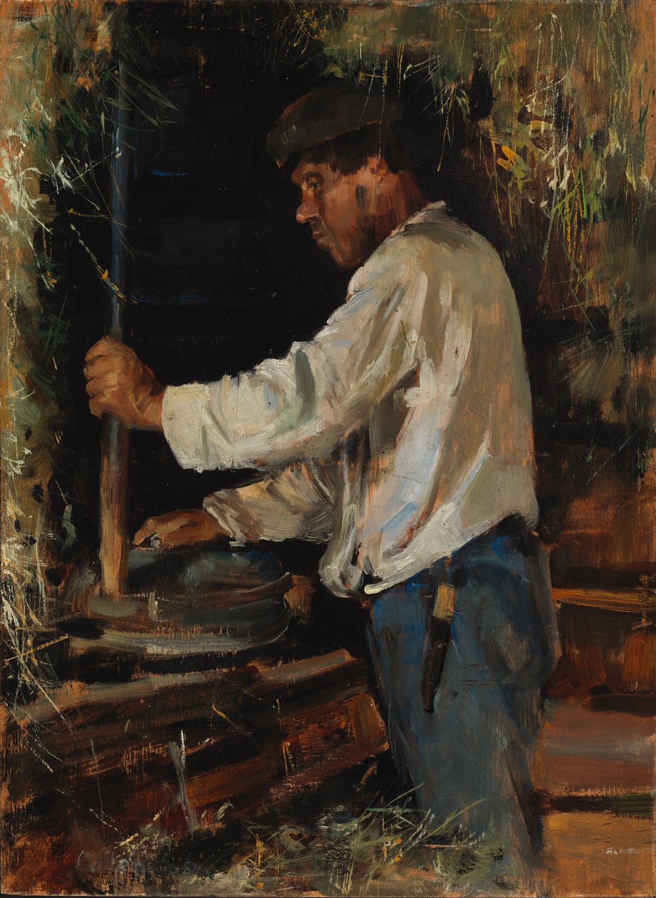 Milling by Hand by Akseli Gallen-Kallela