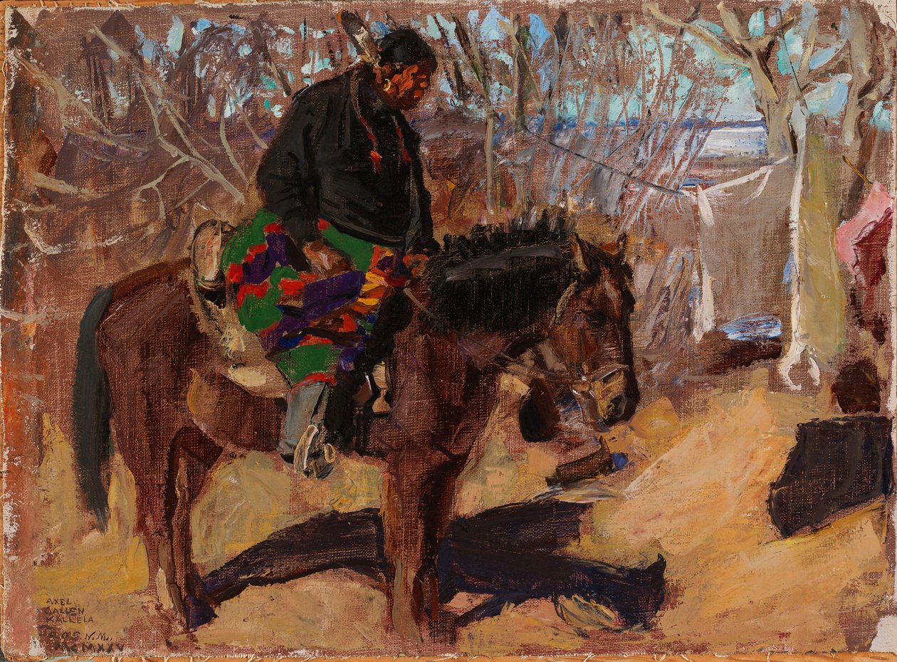Native American on Horseback by Akseli Gallen-Kallela