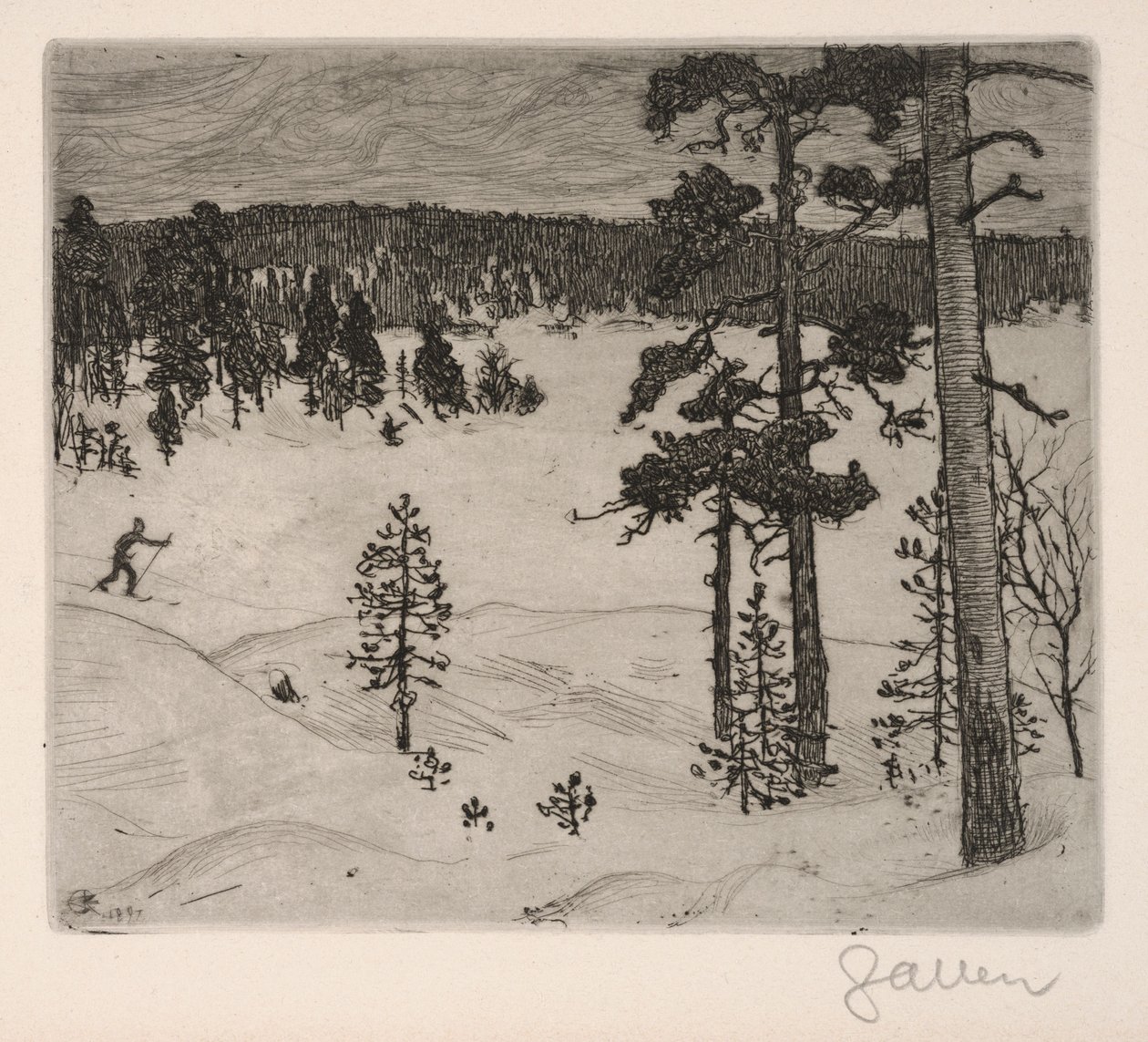 The Dark Veil of Winter by Akseli Gallen-Kallela