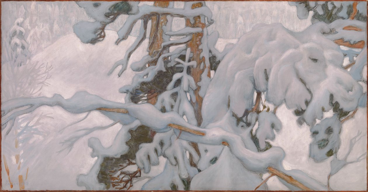 Winter, Study for the Jusélius Mausoleum Frescoes by Akseli Gallen-Kallela