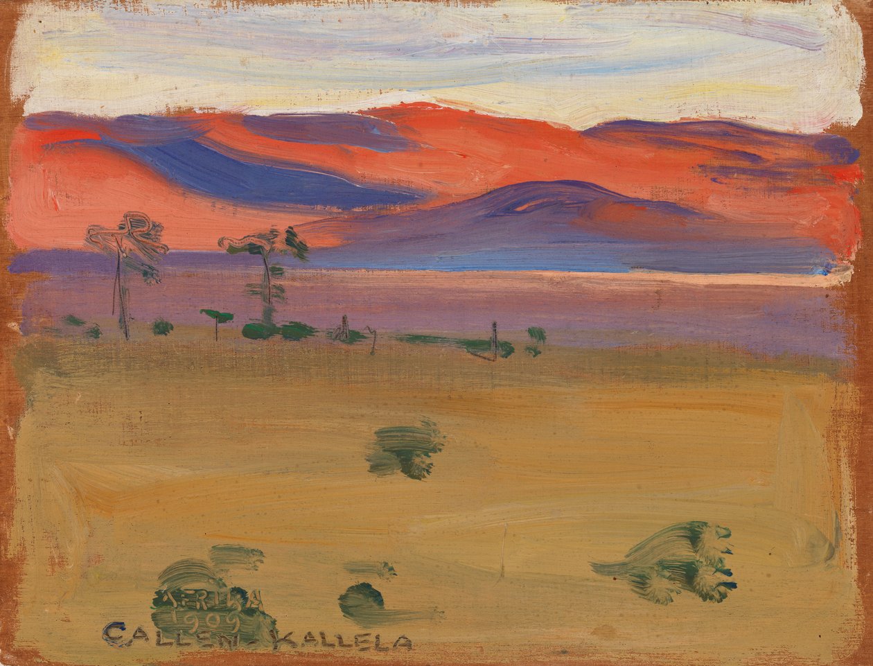 Sunset on the Savannah by Akseli Valdemar Gallen-Kallela