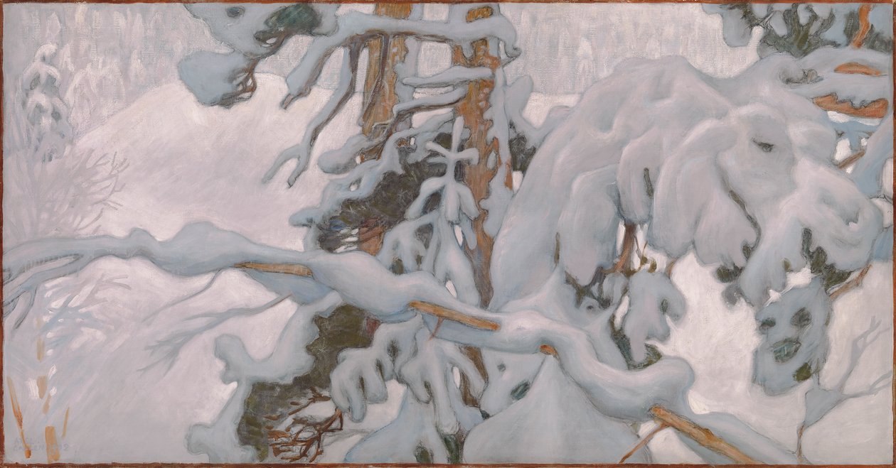 Winter, study for the Juselius Mausoleum frescoes by Akseli Valdemar Gallen-Kallela