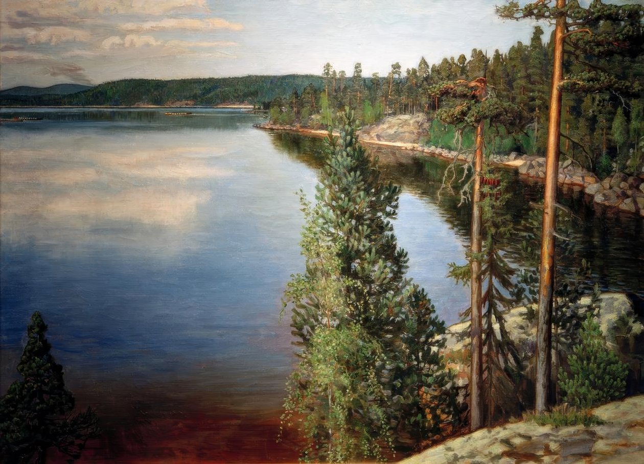 Landscape in Ruovesi by Akseli Valdemar Gallen-Kallela