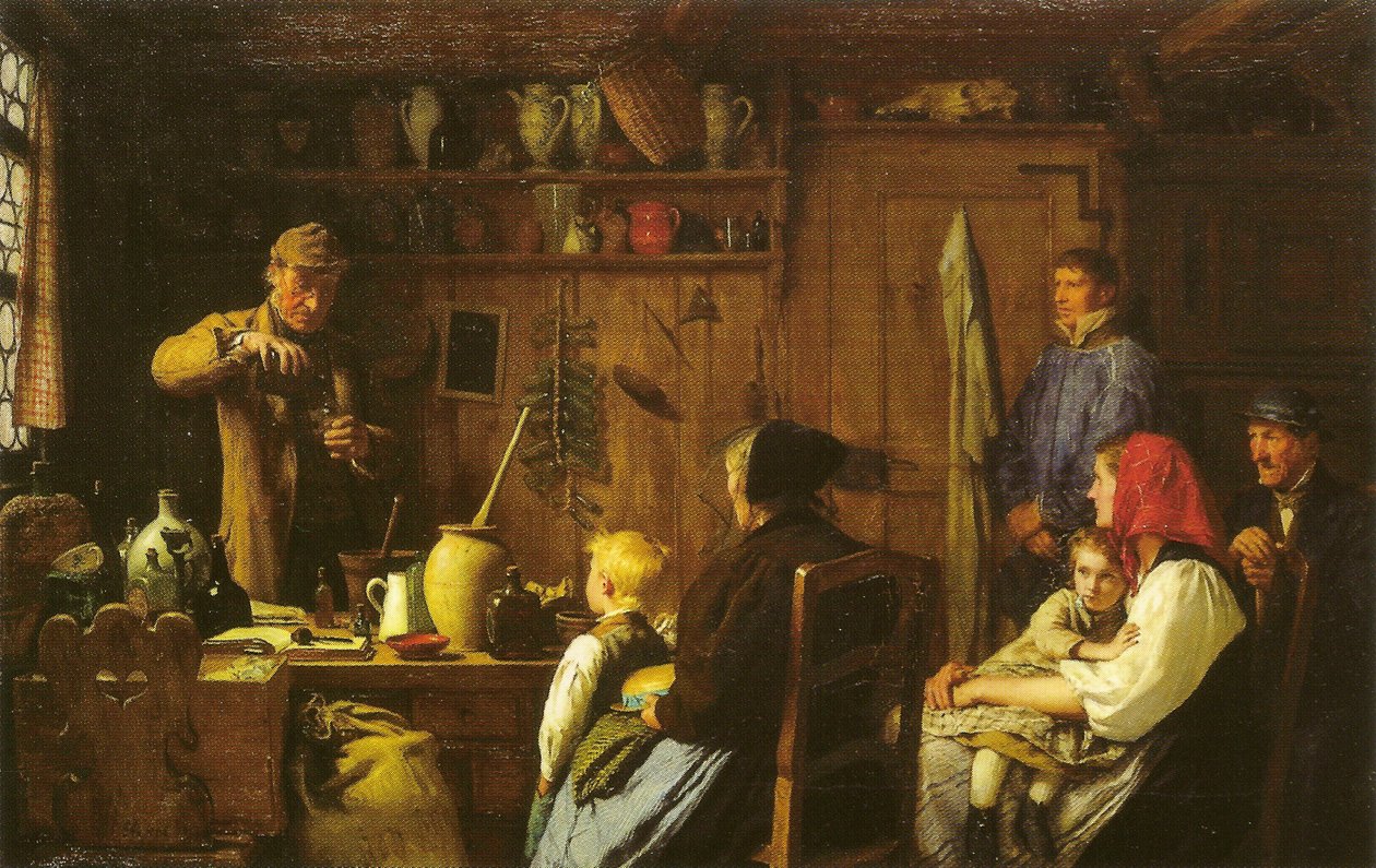 The Quack by Albert Anker
