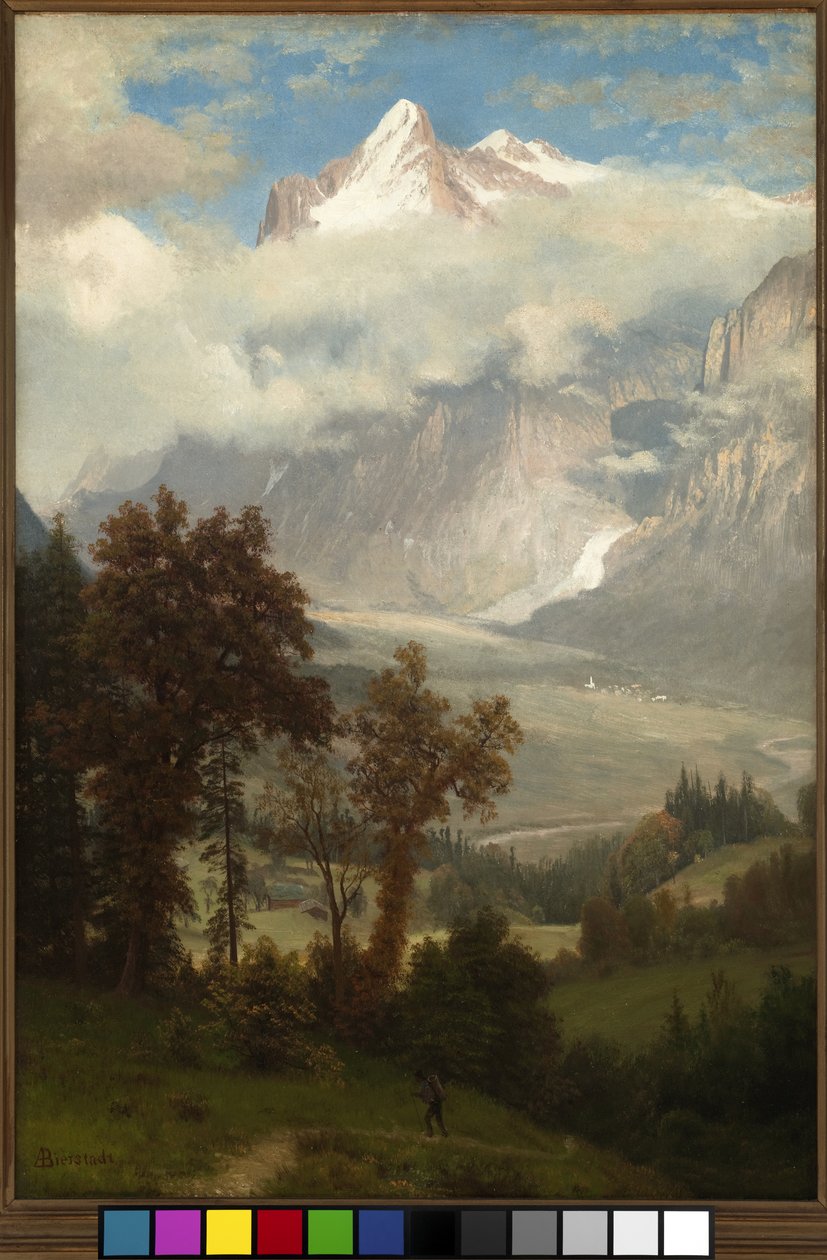 View of the Wetterhorn from the Valley of Grindelwald by Albert Bierstadt