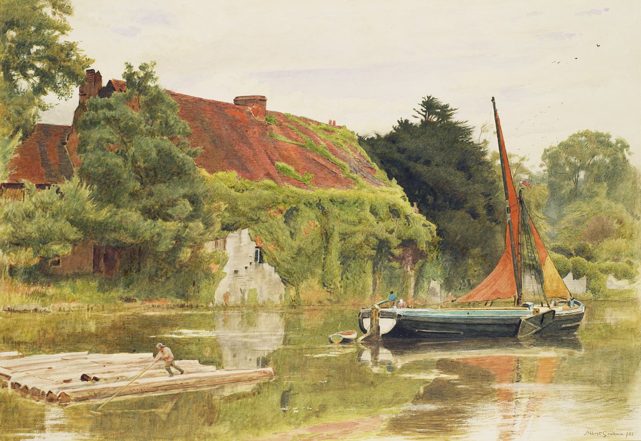 The Friars, Aylesford, Maidstone by Albert Goodwin