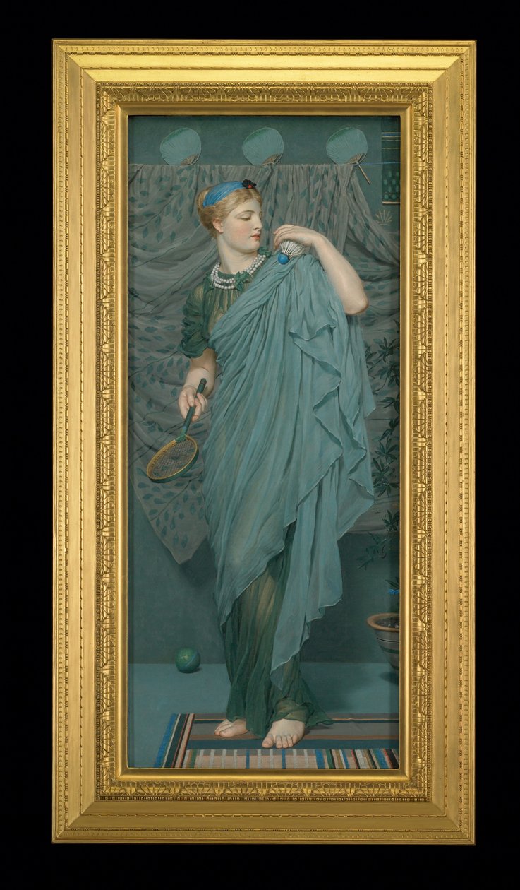 Battledore, 1868-70 by Albert Joseph Moore: Fine art print