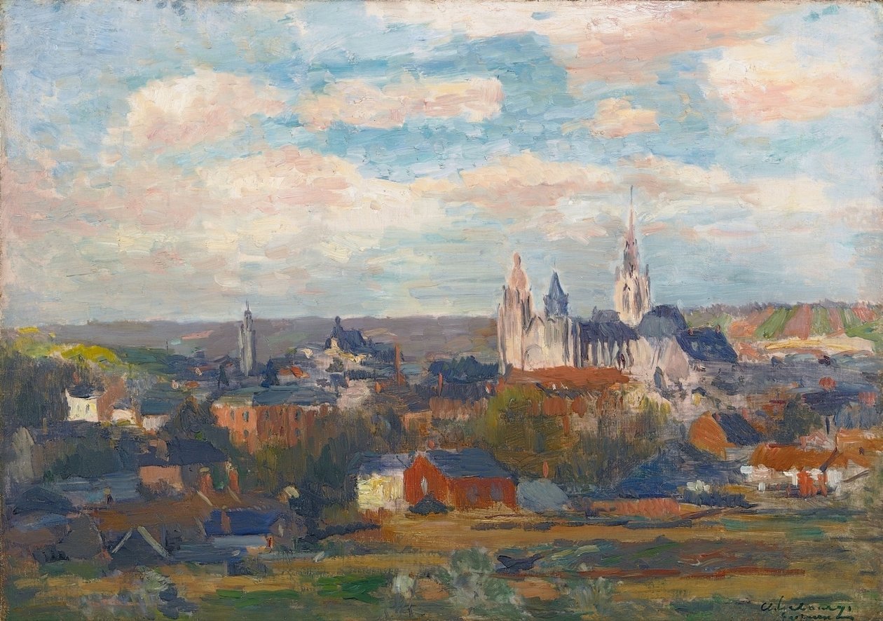 Evreux, the Cathedral of Notre-Dame by Albert Charles Lebourg