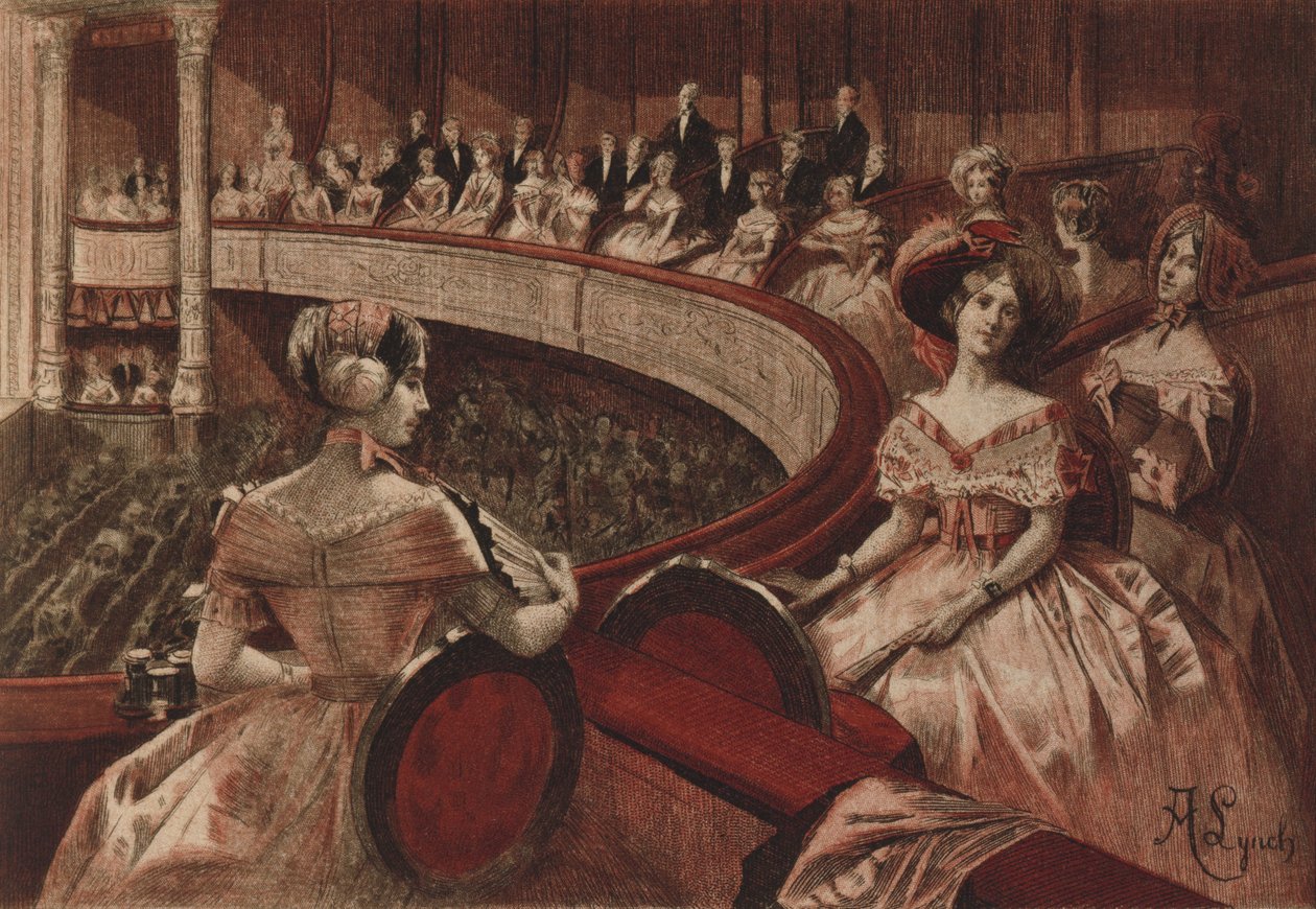 At the theatre, 