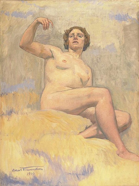 Girl in Clouds No. 3 by Albert Maennchen