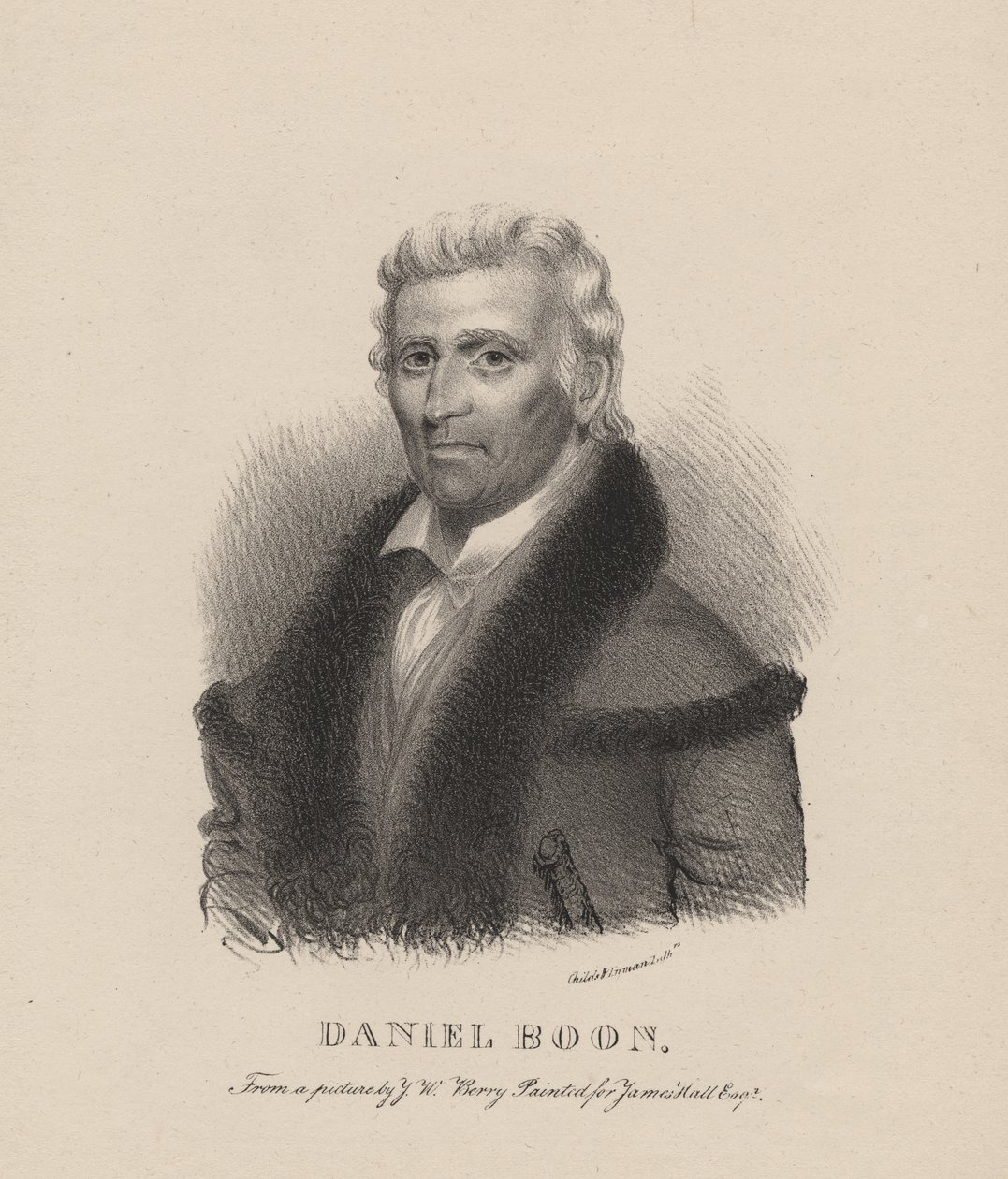 Daniel Boone, litho by C.G. Childs, 1830 by Albert Newsam