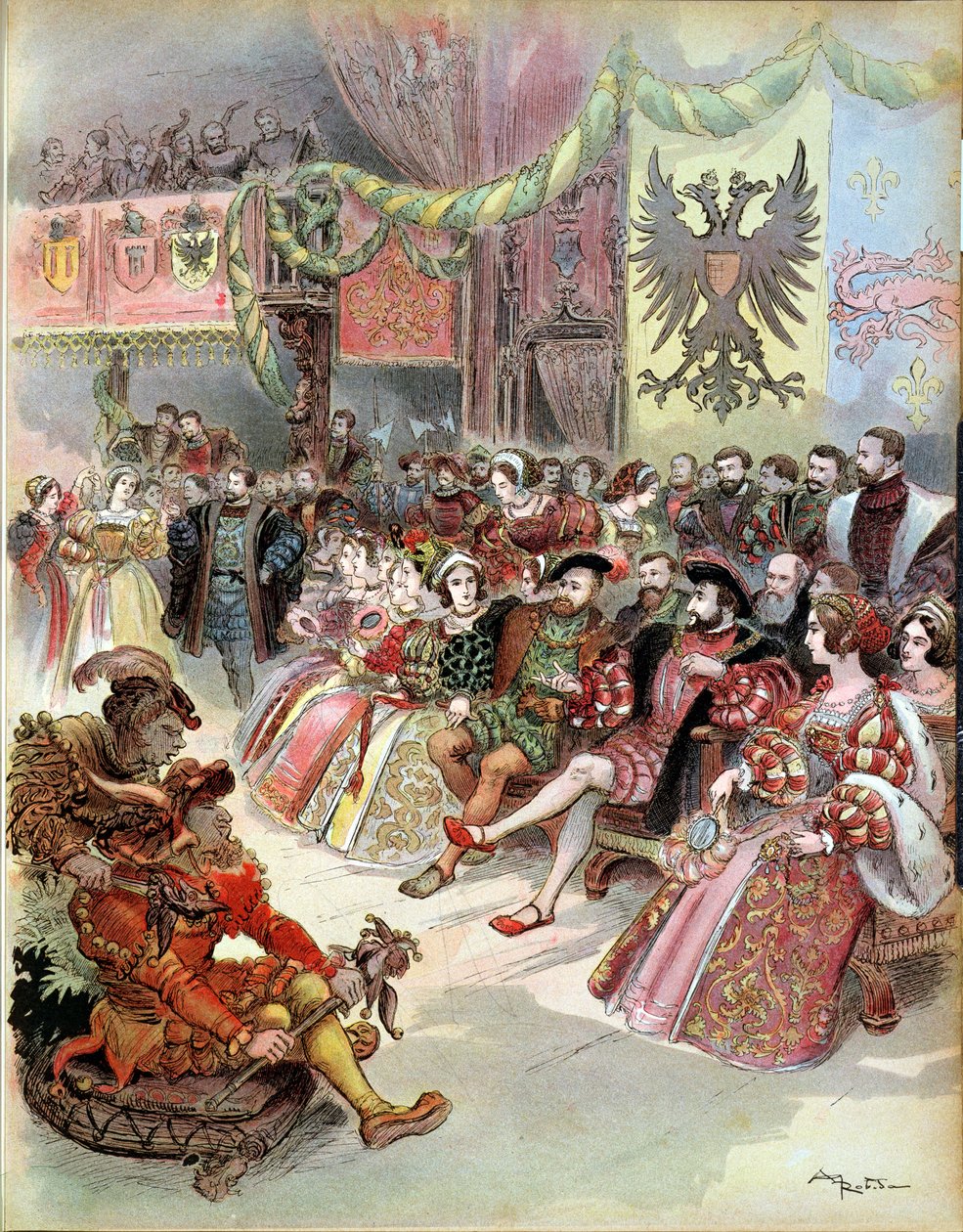 Ball at the Court of Francis I, 1909 by Albert Robida