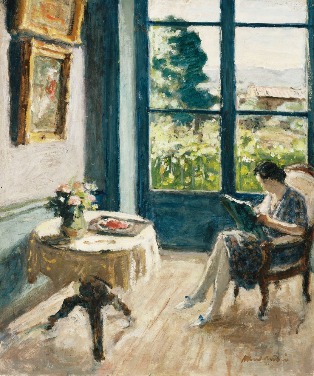The Salon at Laudin by Albert Andre