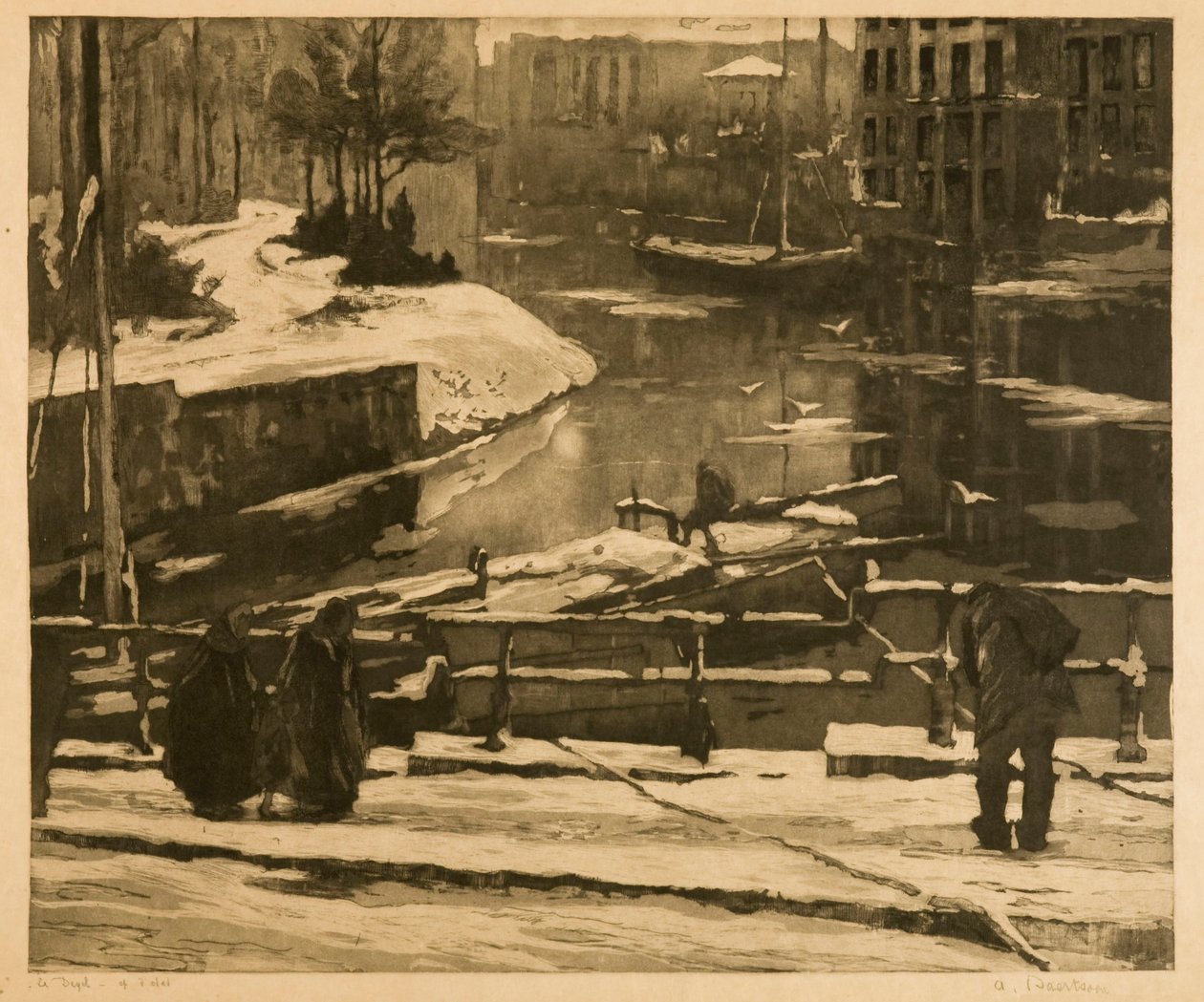 The Thaw in Ghent by Albert Baertsoen