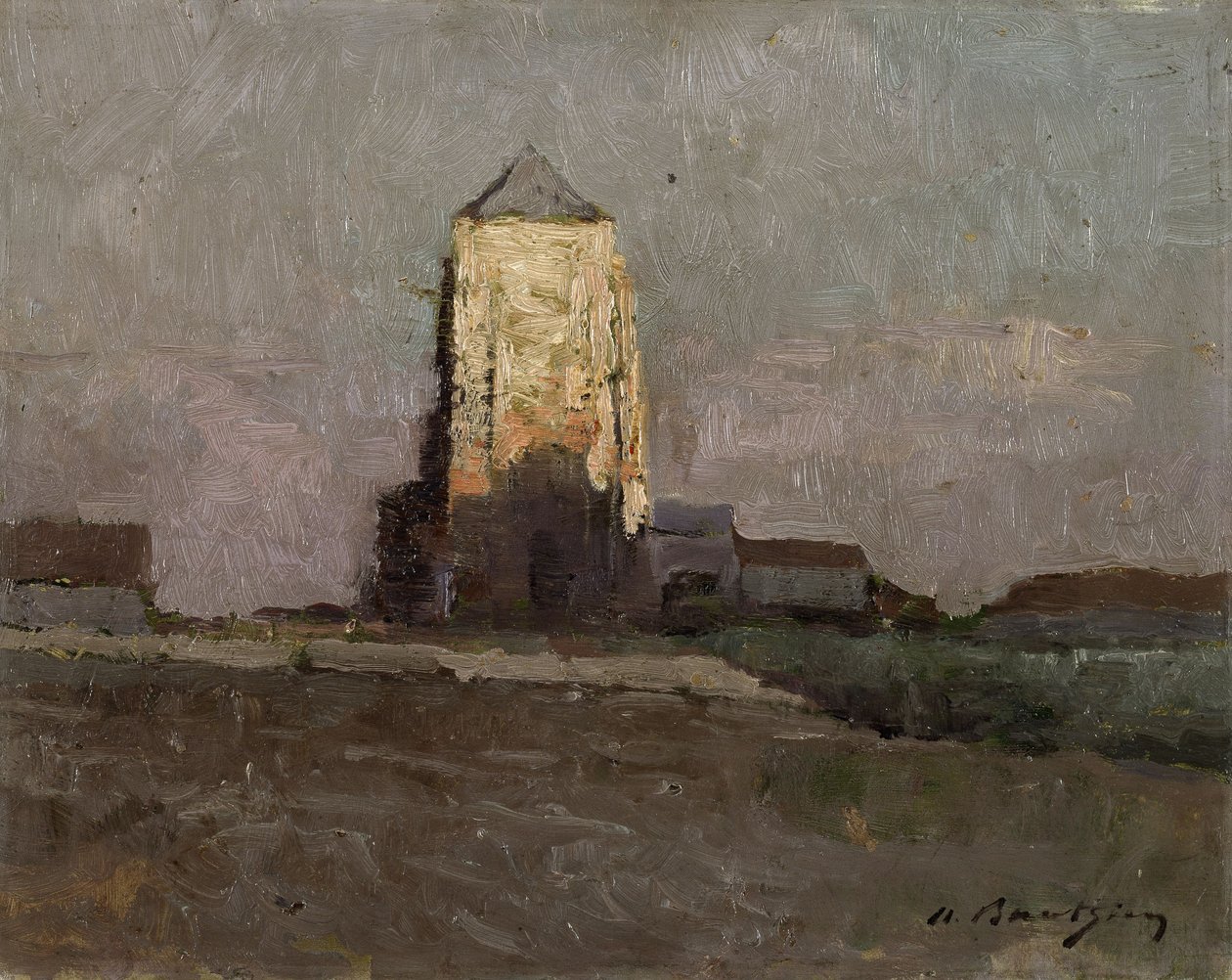 The Church of Mariakerke (Ostend) by Albert Baertsoen