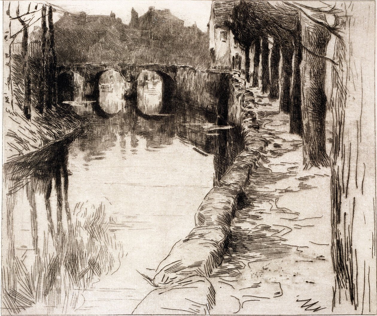 Old Quay by Albert Baertsoen