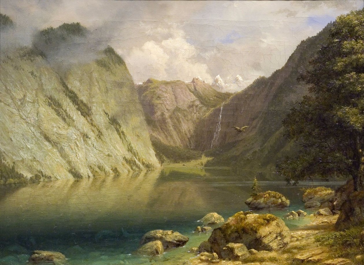 A Western Landscape by Albert Bierstadt