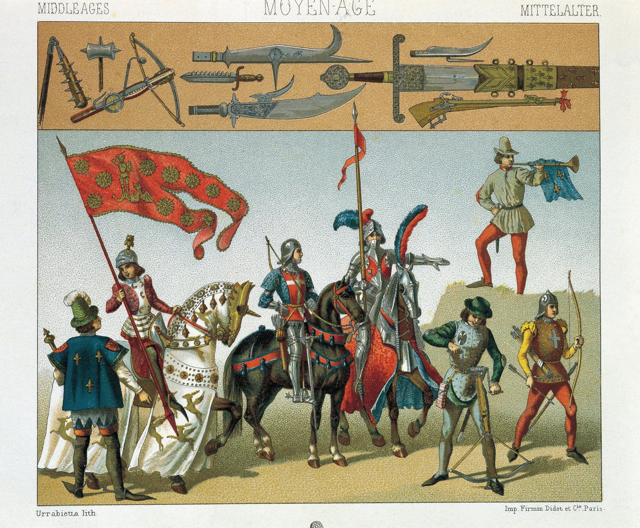 Illustration from Auguste Racinet's Historic Costumes, Volume IV ...