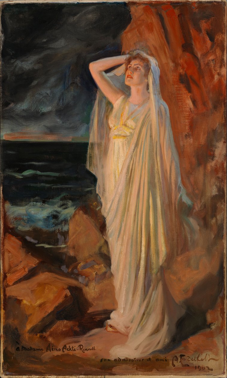 Aino Ackté as Alcestis on the Banks of the Styx by Albert Edelfelt