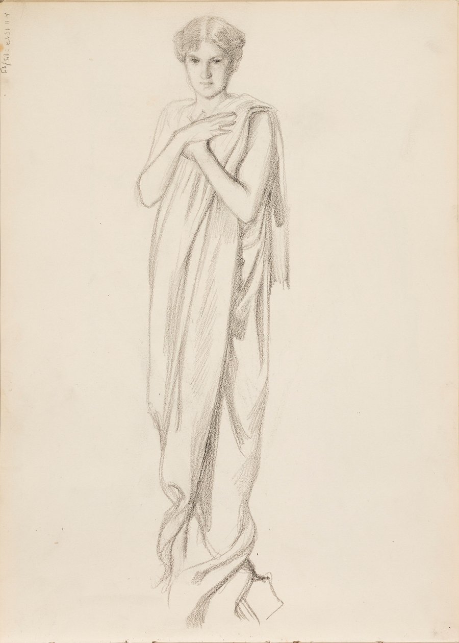Aino Ackté as Alcestis, Sketch by Albert Edelfelt