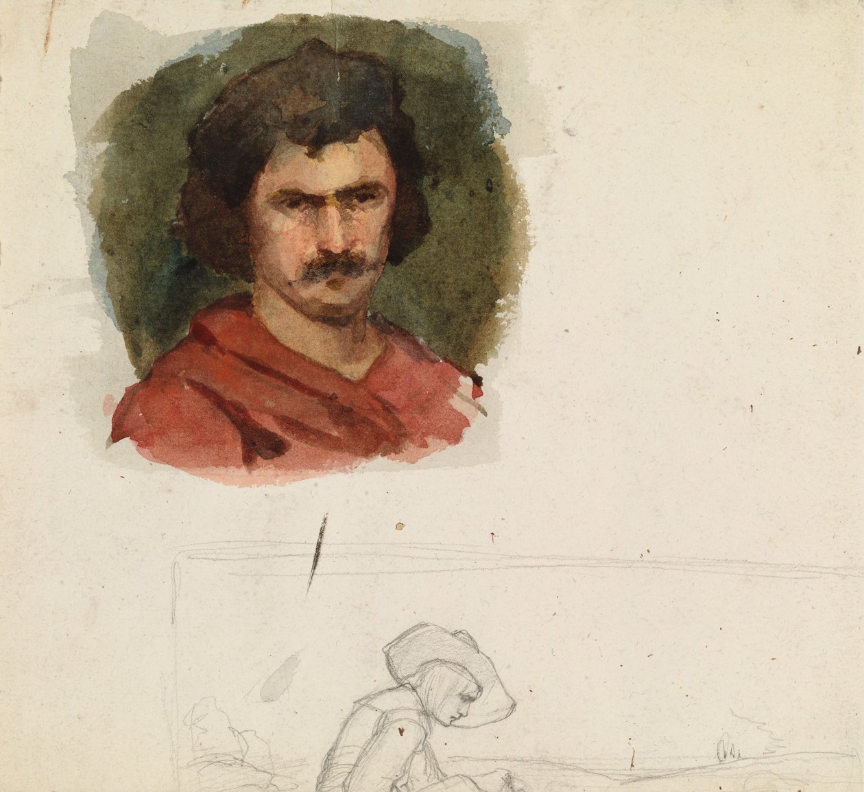Italian Man, Study by Albert Edelfelt