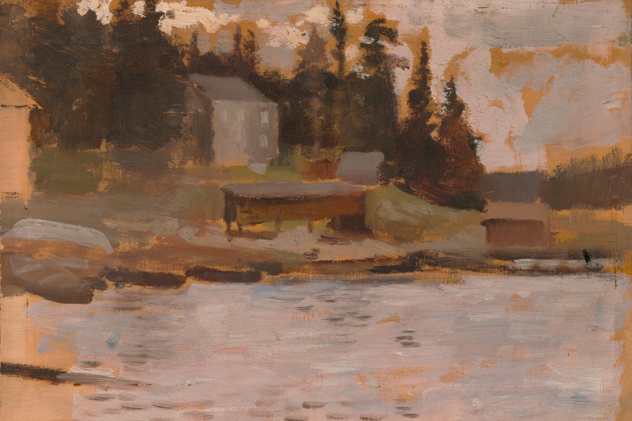 Landscape Sketch from Hamari by Albert Edelfelt