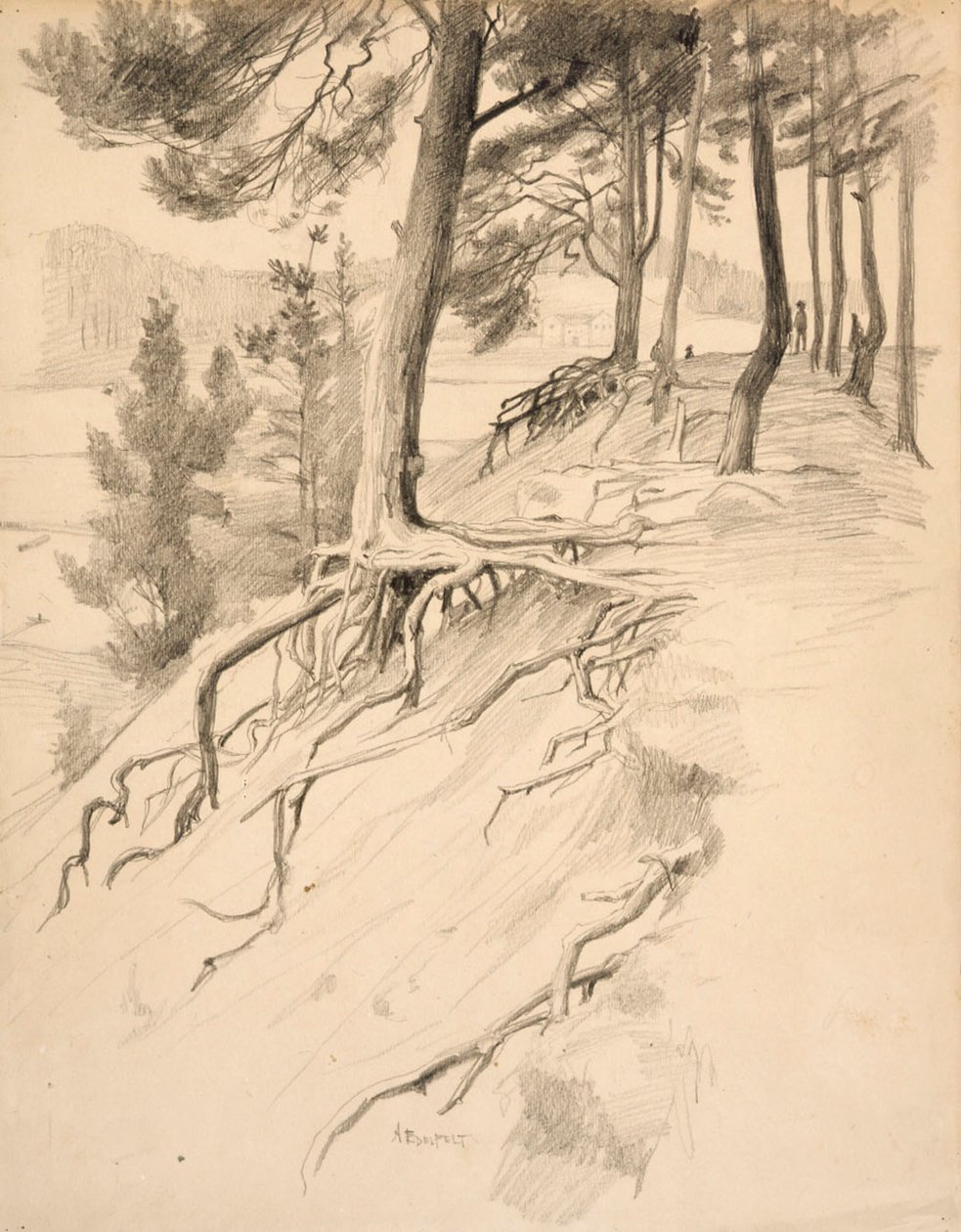 Linnanmäki, Porvoo by Albert Edelfelt