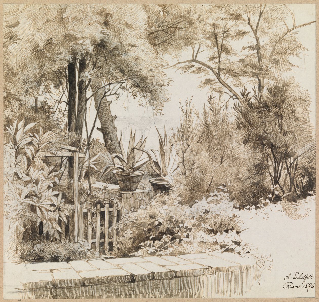 Park in Rome by Albert Edelfelt
