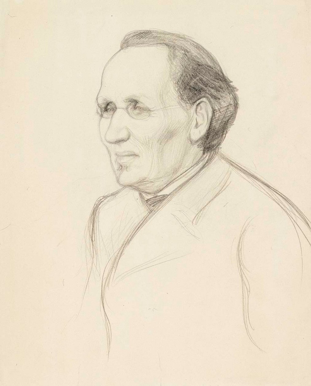 Portrait Study of Professor Strömborg, Bust by Albert Edelfelt