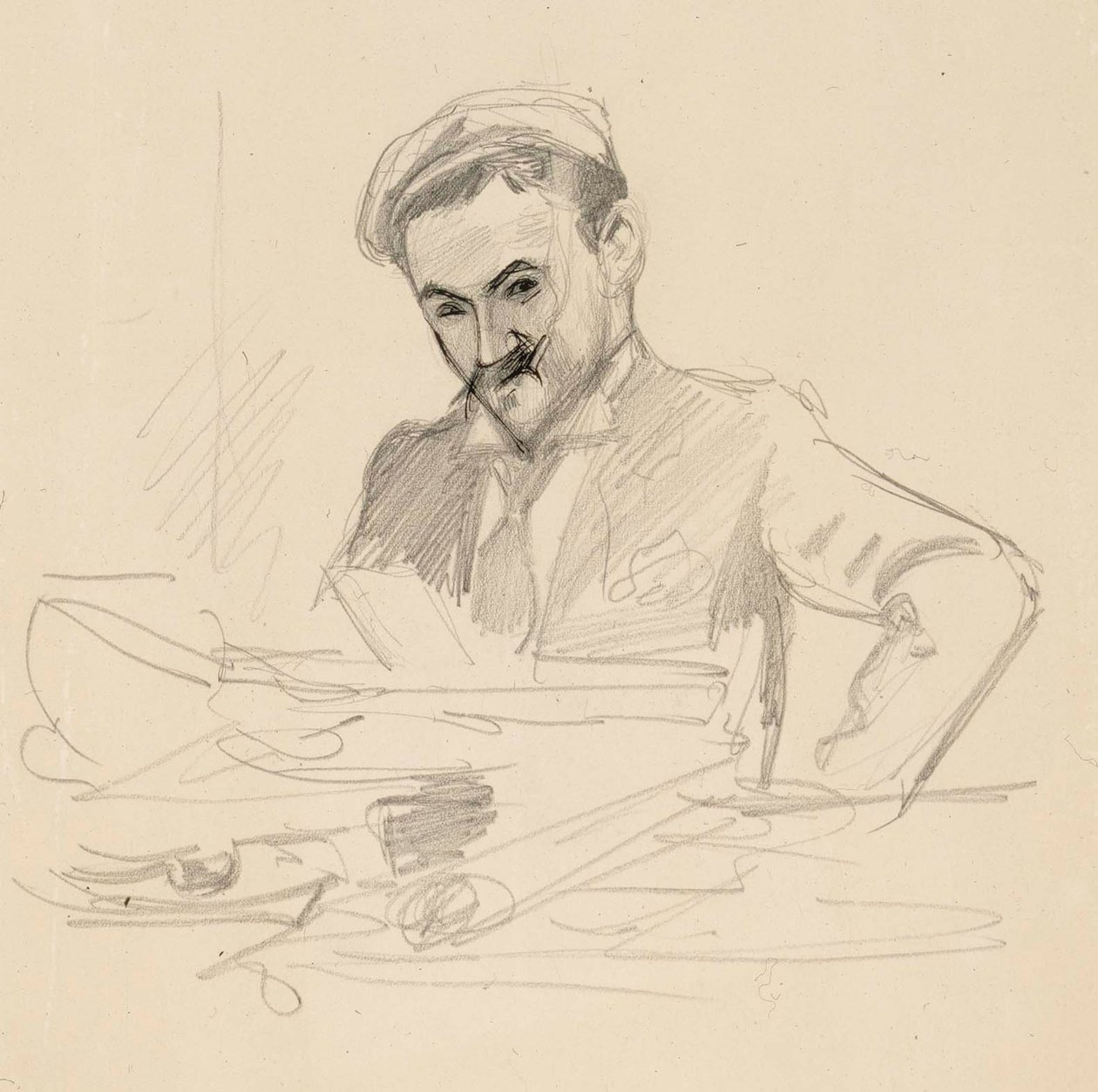 Portrait of Artist, Count Louis Sparre by Albert Edelfelt