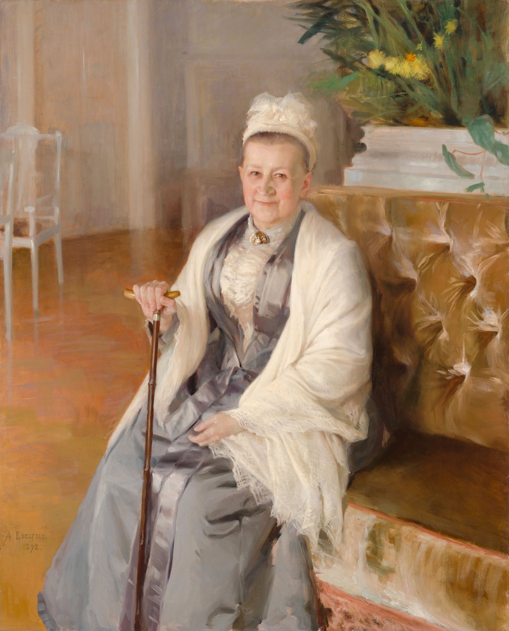 Portrait of Mrs. Anna Sinebrychoff by Albert Edelfelt