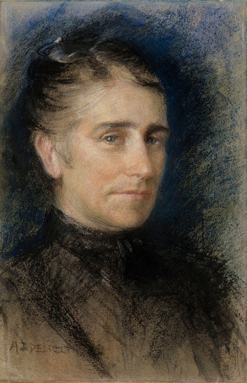 Portrait of Mrs. Emilie Krohn by Albert Edelfelt